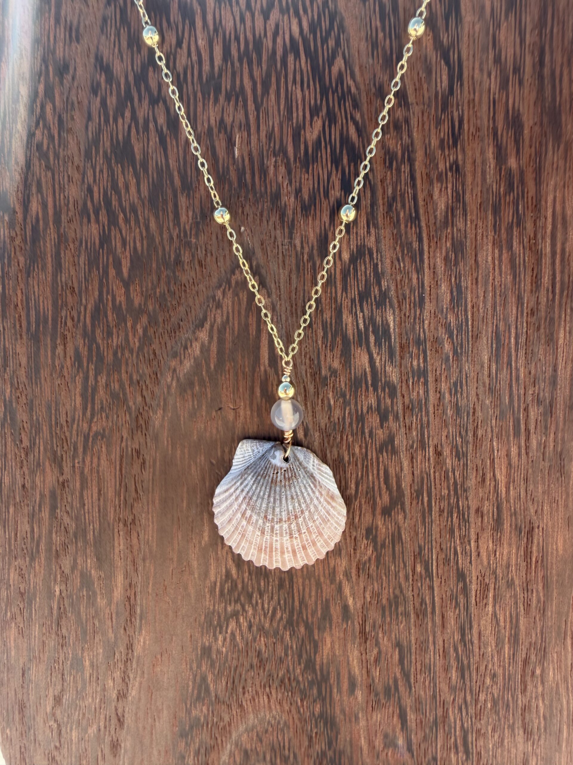 Golden Tide Scallop Necklace - Image 3