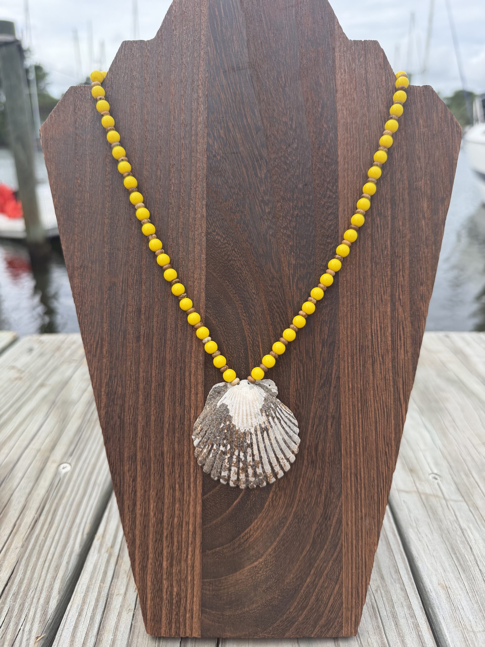 Calico Scallop Statement Necklace - Image 2