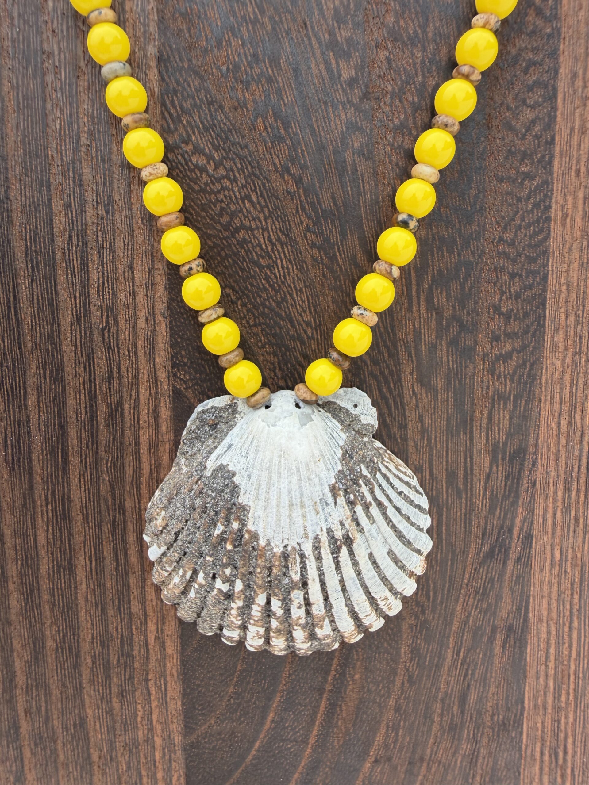 Calico Scallop Statement Necklace - Image 3