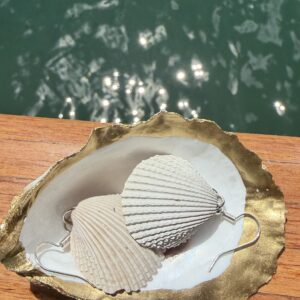 Sea Foam Shell Earrings