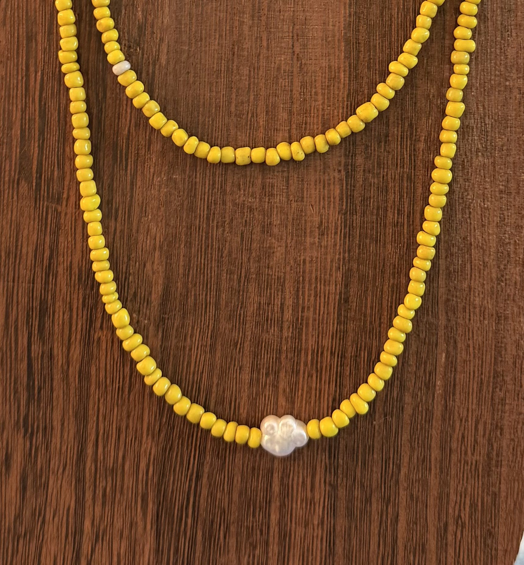 Golden Hour Pearl Wrap Necklace - Image 2